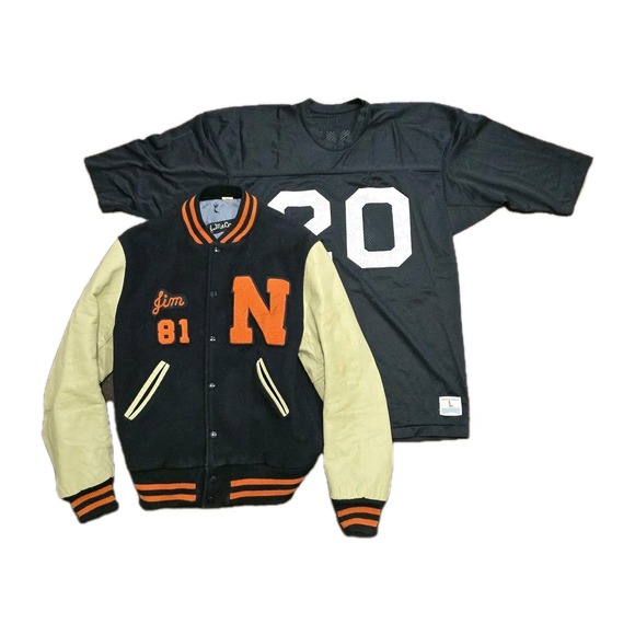 1981 Napavine Tigers Skookum Varsity Jacket &‎ Champion Jersey Set McCarthy WA - Picture 1 of 16